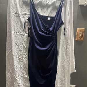 Owinz Navy Blue Mini Dress